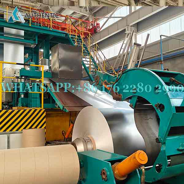 Proses cold rolling pada lini produksi Continuous Baja Lapis Aluminium Seng (BJLAS) di pabrik kami